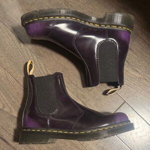 Dr. Martens Purple Ankle Boots